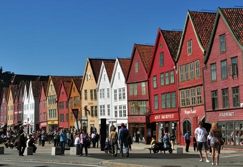 Cảng cá Bergen ngày xưa cang ca bergen ngay xua