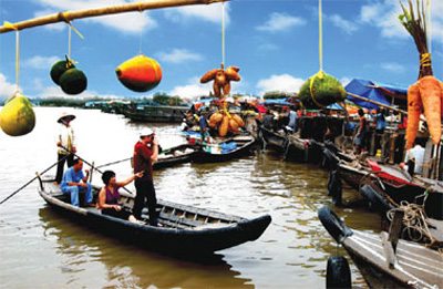 Chợ nổi Cái Răng cho noi cai rang