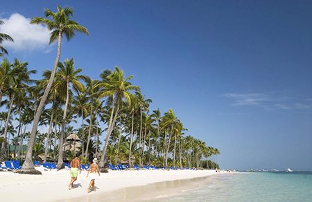 Khí hậu nhiệt đới với bãi cát trắng khi hau nhiet doi voi bai cat trang