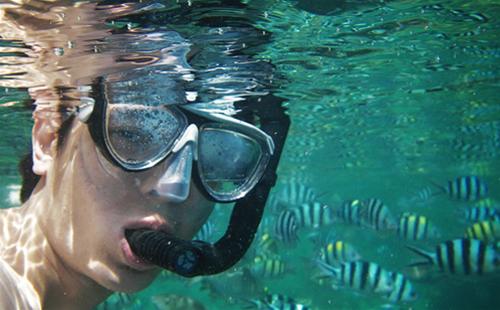 Lặn dưới đáy biển lan duoi day bien