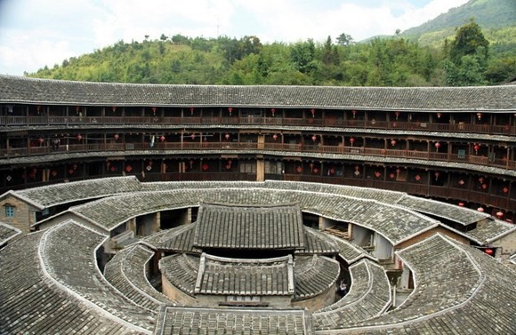Lâu đài đất du lich den phuc kien trung quoc tham quan la dai dat