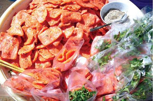 Nem Bưởi mon ngon tay ninh nem buoi (nem chay)