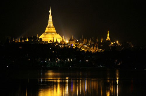 Toàn cảnh chùa Shwedagon toan canh chua Shwedagon