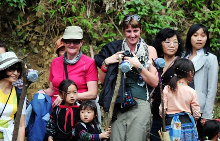 Du khách quốc tế tại Sapa Du khach quoc te tai Sapa
