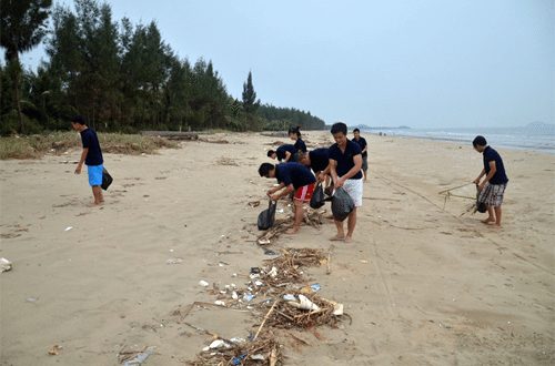 Net hoang so bai bien Hai Tien