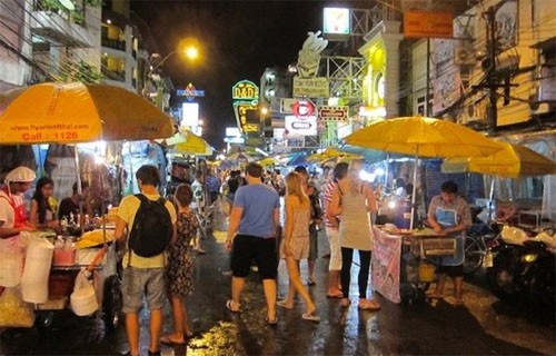 Khu phố tấp nập Khao San Khu pho tap nap Khao San