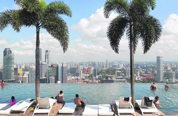 Đài ngắm cảnh Marina Bay Sands Dai ngam canh Marina Bay Sands