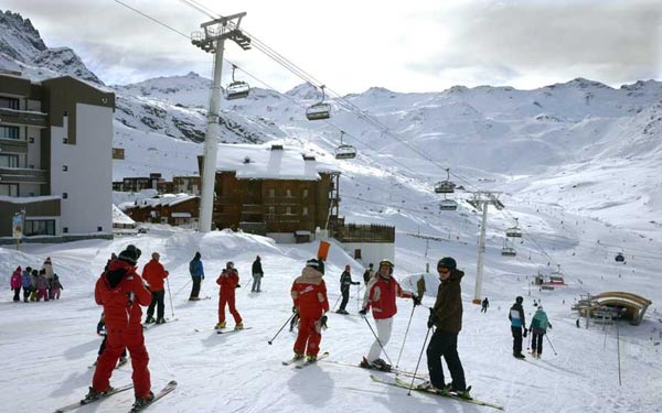 Truot tuyet o vung nui Alps