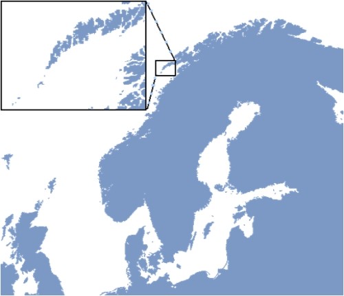 Vị trí quần đảo Lofoten Vi tri quan dao Lofoten