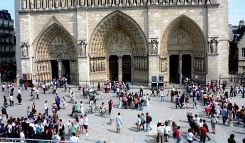 Thăm Nhà thờ Đức bà Paris Tham nha tho Duc ba Paris - Du lịch Nam Phuong