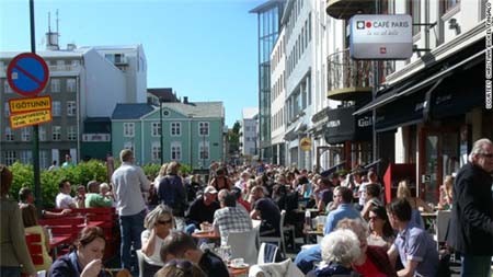 Tiệm cafe ở thủ đô Reykjavík Tiem cafe o thu do Reykjavík