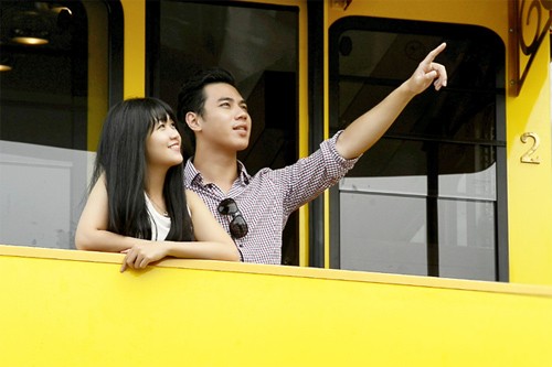 Ngam canh bang tau hoa leo nui
