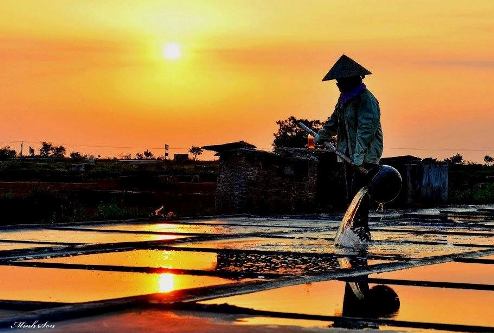 Tham quan ruong muoi Diem Điền