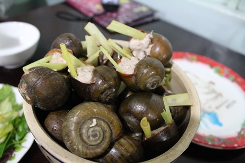 Oc buou nhoi thit